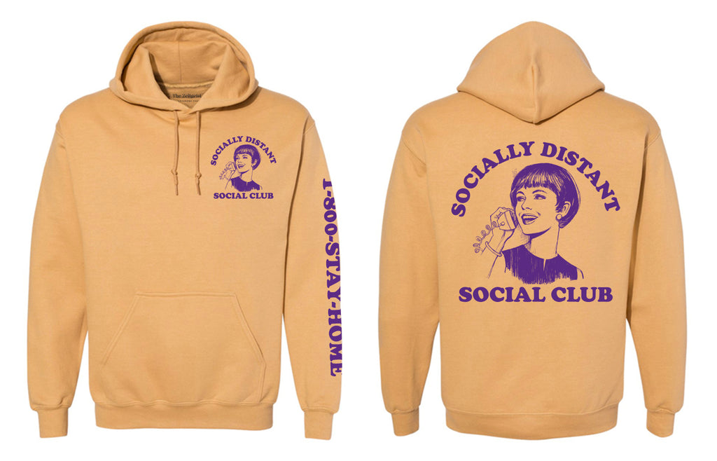 SOCIALLY DISTANT HOODIE (supports NAACP Legal Defense and Educational Fund)